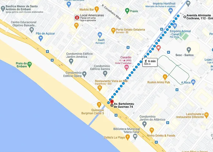 Canal 5 Embare A 500 M Da Praia